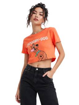 MIXT by Nykaa Fashion - Women Boxy Fit T-Shirt - Orange