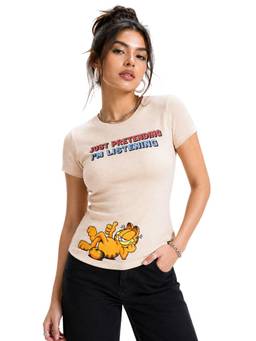 MIXT by Nykaa Fashion - Women Garfield Printed Regular Fit Top