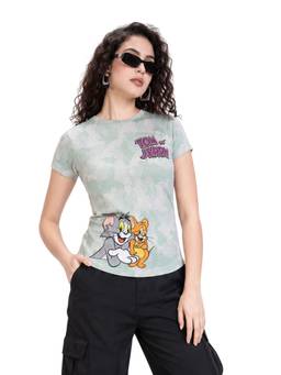 MIXT by Nykaa Fashion - Women Tom & Jerry Printed Regular Fit Top