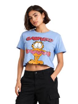 MIXT by Nykaa Fashion - Women Garfield Printed Boxy Half Sleeve Top