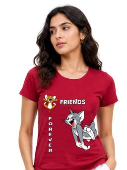 MIXT by Nykaa Fashion - Women Tom & Jerry Printed Regular Fit Top
