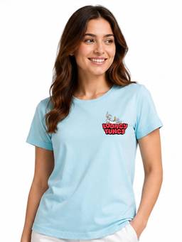 MIXT by Nykaa Fashion - Women Looney Tunes Printed Half Sleeve Regular Fit Top
