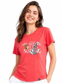 MIXT by Nykaa Fashion - Women Tom & Jerry Printed Half Sleeve Regular Fit Top