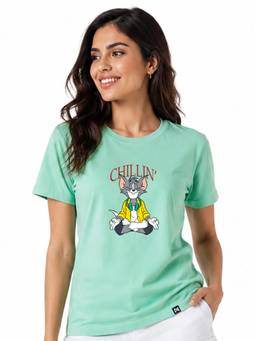 MIXT by Nykaa Fashion - Women Tom & Jerry Printed Half Sleeve Regular Fit Top