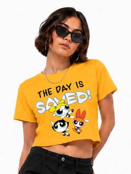 MIXT by Nykaa Fashion - Womens Powerpuff Girls Printed Regular Fit Top