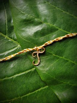 Digital Dress Room - Letter J Name Rakhi Designs Personalized Alphabet Gold Plated Customized Ad
