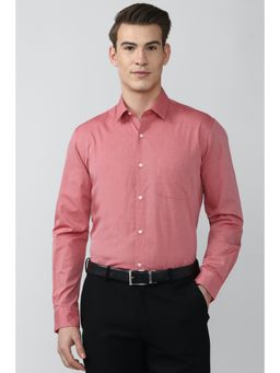 Peter England - Men Pink Regular Fit Formal Shirt