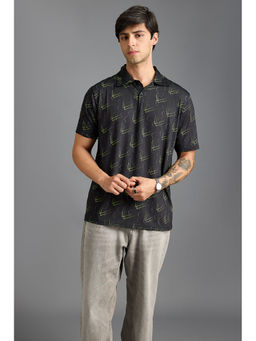 FREAKINS - Lazer Print Polo T-Shirt