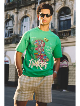 FREAKINS - Men's Green Graffiti T-Shirt