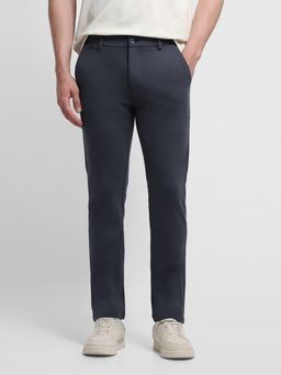 Arrow Sports - Grey Solid Rayon Super Slim Trouser