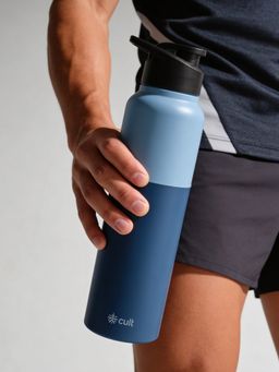CULT - Steel Navy Blue Bottle (1 Litre)