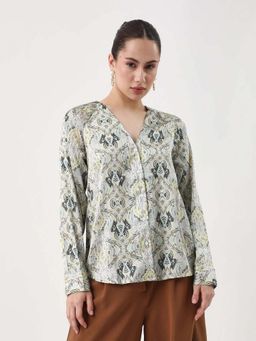 RAREISM - Women 100% Polyester Relaxed Top Multi-Color