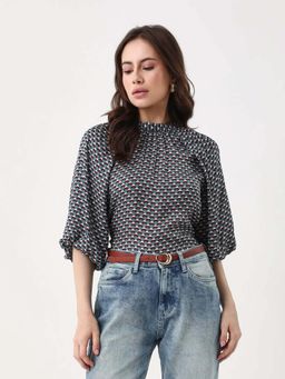 RAREISM - Women 100% Polyester Regular Top Teal