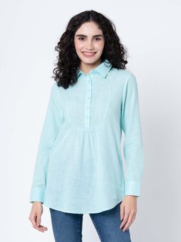 Mode by Red Tape - Womens Aqua Solid Top