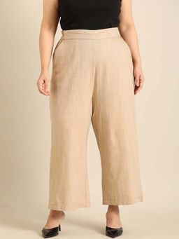 THE PINK MOON - Chambray Beige Pants