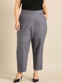 THE PINK MOON - Oxford Cotton Formal Trousers