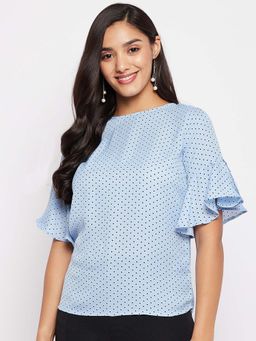Duke - Printed Women Top Blue