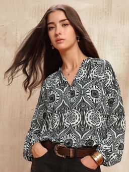 U.S. POLO ASSN. - Relaxed Fit Printed Top