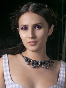 Odette - Black Tone Double Layered Necklace