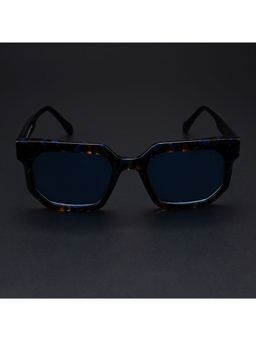 Voyage - Unisex Blue Lens and Black Frame Wayfarer Polarized Sunglasses - Pmg5870