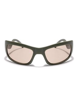 Voyage - Unisex Brown Lens and Green Frame Wayfarer Sunglasses - Mg5556
