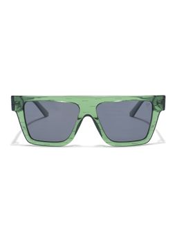 Voyage - Unisex Black Lens and Green Frame Wayfarer Polarized Sunglasses - Pmg5866