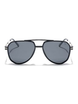 Voyage - Unisex Black Lens and Black Frame Aviator Polarized Sunglasses - Pmg5533