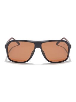 Voyage - Unisex Brown Lens and Black Frame Wayfarer Polarized Sunglasses - Pmg5532