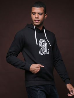 Campus Sutra - Men Printed Full Sleeve Stylish Casual Hooded Sweatshirts