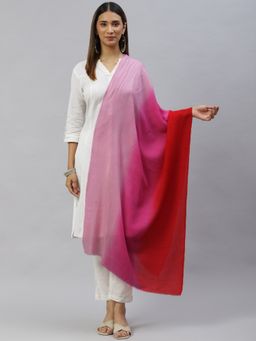 Modarta By Kamakshi - Ombre Pink Woolen Shawl