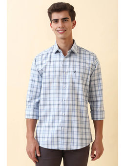 Allen Solly - Men White Check Full Sleeves Casual Shirt
