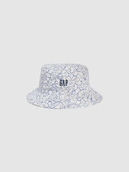 GAP - Boys White Floral Print Bucket Hat