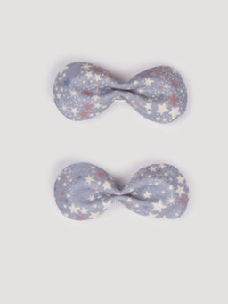 EARLY SUNDAY - Blue Penelope Cotton Satin Celestial Print Clips (Pack of 2) (16 Years and above)