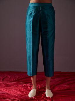 Abhishti - Teal Blue Straight Pants