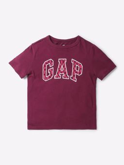 GAP - Boys Wine Cotton Crew Neck T-shirt