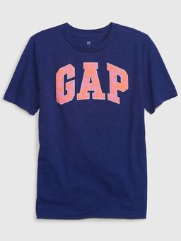GAP - Boys Blue Cotton Crew Neck T-shirt