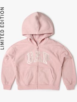 GAP - Girls Pink Knitted Hoodie
