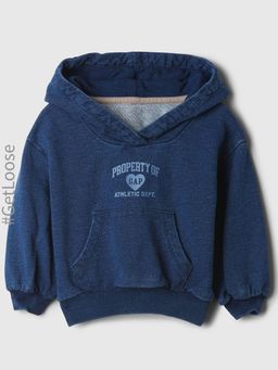 GAP - Girls Blue Cotton Hooded Hoodie