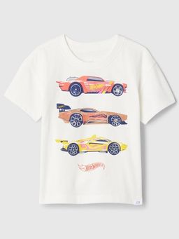 GAP - Boys White Cotton Crew Neck T-shirt