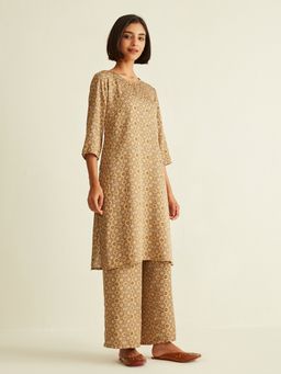 Ancestry - Daisy Earth Printed Kurta