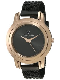 Daniel Klein - Black Premium Round Dial Analog Watch For Women - DK12061 - 6