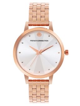French Connection - Silver Analog Round Dial Claire Watch for Women FCN00017B