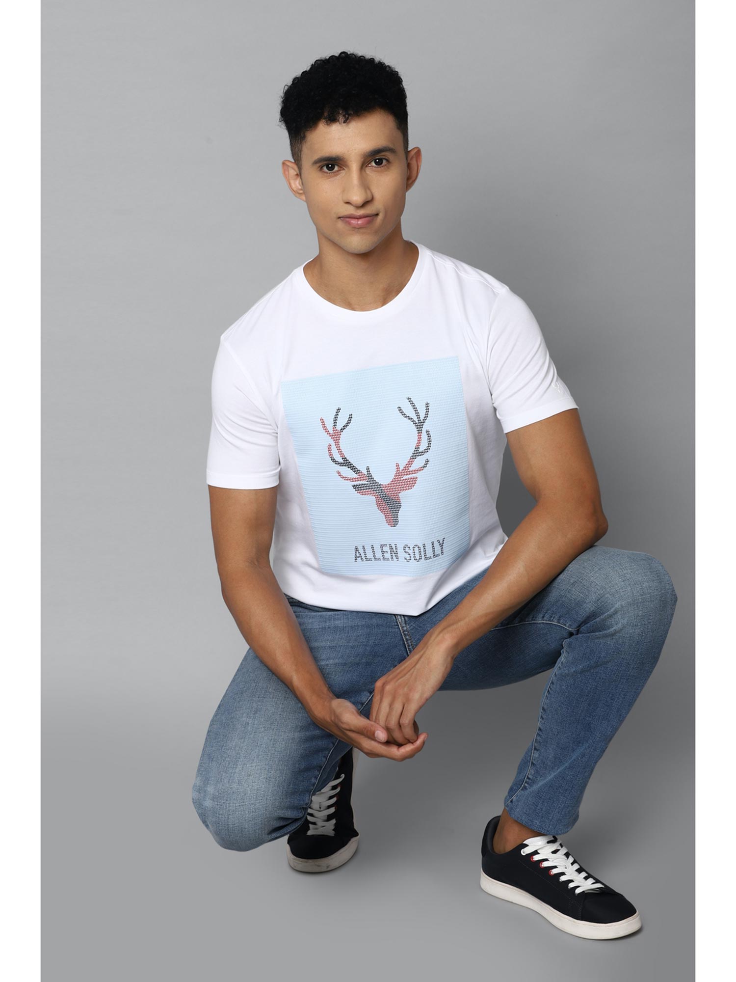 Allen Solly White T Shirt (3XL 