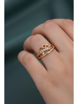 Gahan - Gold Plated Adjustable Ring for Women