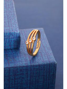 Gahan - Gold Plated Adjustable Ring for Women
