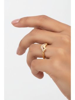 Gahan - Gold Plated Adjustable Ring for Women