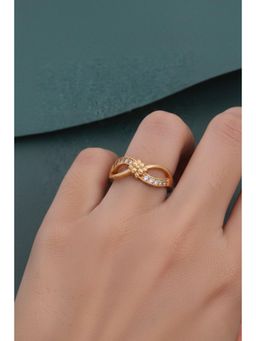 Gahan - Gold Plated Adjustable Ring for Women
