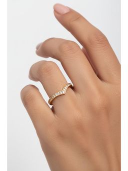 Gahan - Gold Plated Adjustable Ring for Women