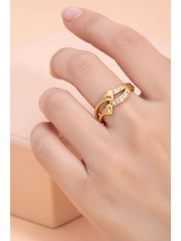 Gahan - Gold Plated Adjustable Ring for Women
