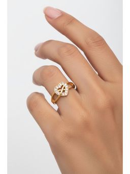 Gahan - Gold Plated Adjustable Ring for Women